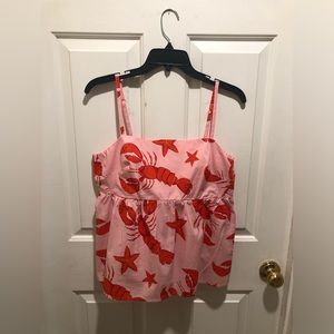 J Crew Size L 100% cotton summer top